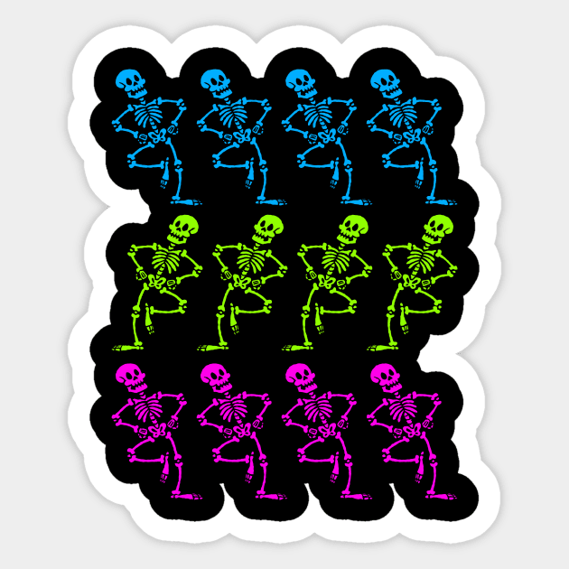 Skeletal Dance Sticker by blairjcampbell